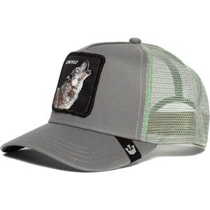Gray Wolf Patch Trucker Hat - Unbranded